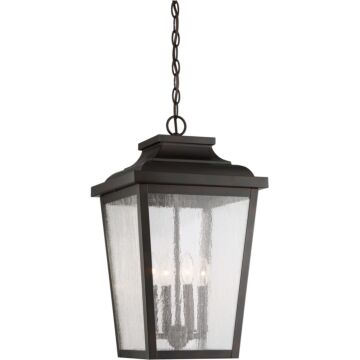 Irvington Manor Four Light Outdoor Chain Hung in Chelesa Bronze by MinkaLavery