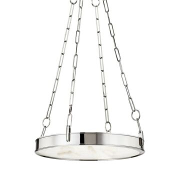 Kirby LED Chandelier in Polished Nickel by Hudson Valley