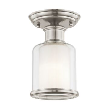 Middlebush 1-Light Ceiling Mount in Brushed Nickel
