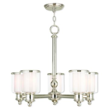 Middlebush 5-Light Chandelier in Polished Nickel