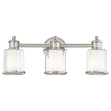 Middlebush 3-Light Bathroom Vanity Light in Brushed Nickel