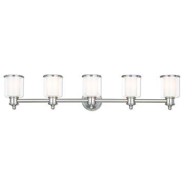 Middlebush 5-Light Bathroom Vanity Light in Brushed Nickel
