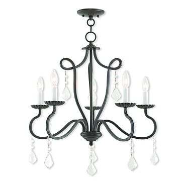 Callisto 5-Light Chandelier in English Bronze