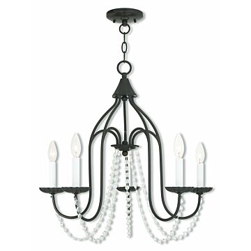 Alessia 5-Light Chandelier in English Bronze