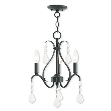 Caterina 3-Light Mini Chandelier in English Bronze