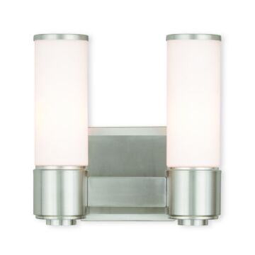 Weston 2-Light Wall Sconce with Bathroom Vanity Light Light in Brushed Nickel