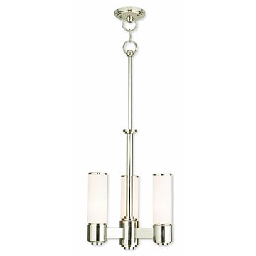 Weston 3-Light Mini Chandelier in Polished Nickel