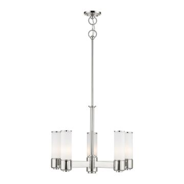 Weston 6-Light Chandelier in Polished Nickel