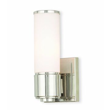 Weston 1-Light Wall Sconce with Bathroom Vanity Light Light in Polished Nickel