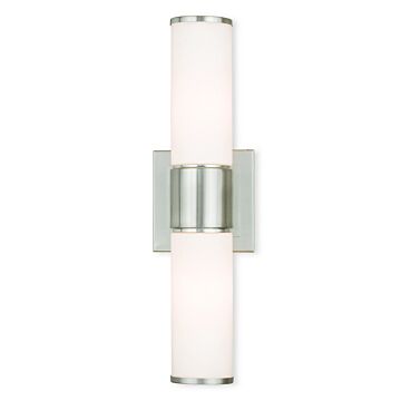 Weston 2-Light Wall Sconce with Bathroom Vanity Light Light in Brushed Nickel