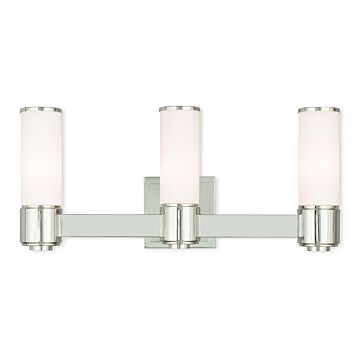 Weston 3-Light Wall Sconce with Bathroom Vanity Light Light in Polished Nickel