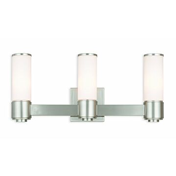 Weston 3-Light Wall Sconce with Bathroom Vanity Light Light in Brushed Nickel