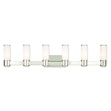 Weston 6-Light Wall Sconce with Bathroom Vanity Light Light in Polished Nickel