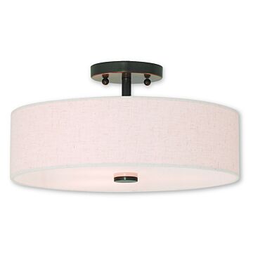Monroe 3-Light Ceiling Mount in English Bronze