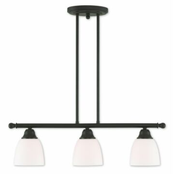 Somerville 3-Light Linear Chandelier in Bronze
