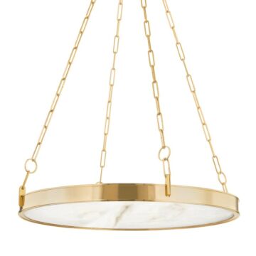 Kirby LED Chandelier in Aged Brass by Hudson Valley