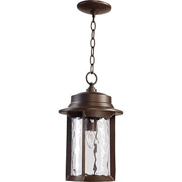 Charter One Light Pendant in Oiled Bronze by Quorum International