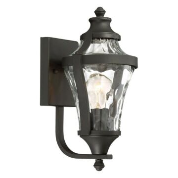 Libre One Light Outdoor Wall Lamp in Coal by MinkaLavery