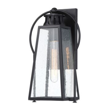 The Great Outdoors Halder Bridge 17 Inch Outdoor Wall Light in Matte Black