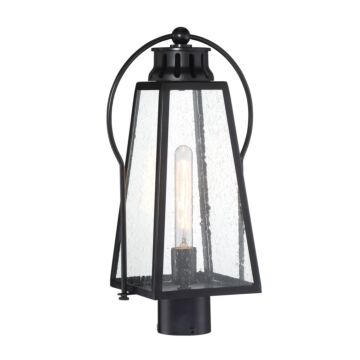 The Great Outdoors Halder Bridge 19 Inch Outdoor Post Light in Matte Black