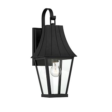Chateau Grande One Light Outdoor Wall Mount in Coal W Gold by Minka Lavery