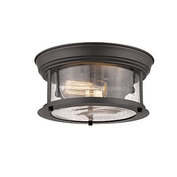 Z-Lite Sonna 2-Light Flush Mount Ceiling Light In Bronze