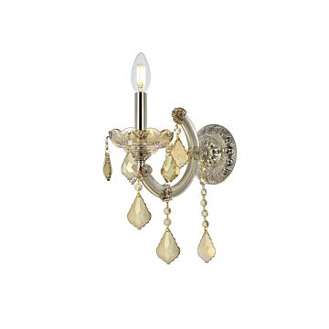 Maria Theresa 1-Light Wall Sconce in Golden Teak