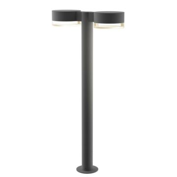REALS LED Bollard in Textured Gray by Sonneman