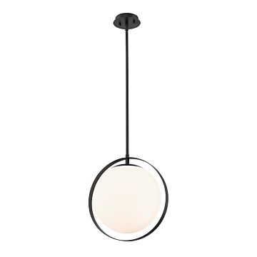 Z-Lite Midnetic 1-Light Mini Pendant Light In Matte Black