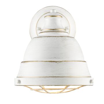 Bartlett FW One Light Wall Sconce in French White by Golden