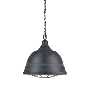 Bartlett BP Two Light Pendant in Black Patina by Golden