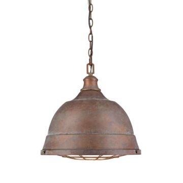 Bartlett CP Two Light Pendant in Copper Patina by Golden