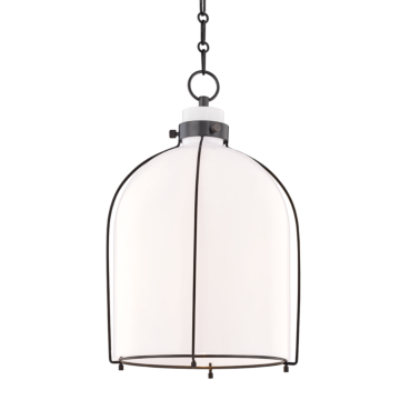 Eldridge One Light Pendant in Old Bronze by Hudson Valley