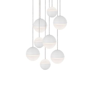 Supernova LED Pendant in White by Kuzco