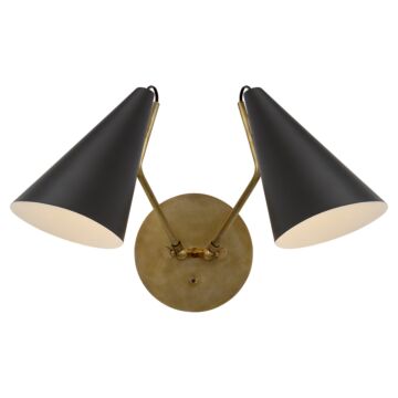 Clemente  Wall Sconce in Hand-Rubbed Antique Brass by Visual Comfort Signature