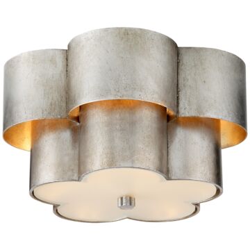 Arabelle  Flush Mount in Burnished Silver Leaf by Visual Comfort Signature