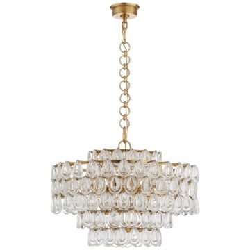 Liscia  Chandelier in Gild by Visual Comfort Signature