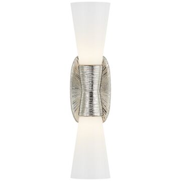 Utopia  Bathroom Vanity Light Sconce in Polished Nickel by Visual Comfort Signature