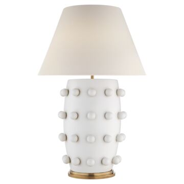 Linden  Table Lamp in Plaster White by Visual Comfort Signature