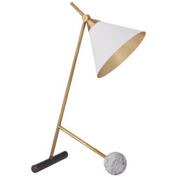 Cleo  Table Lamp in Bronzeith Antique-Burnished Brass by Visual Comfort Signature