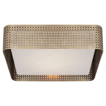 Precision  Flush Mount in Antique-Burnished Brass by Visual Comfort Signature