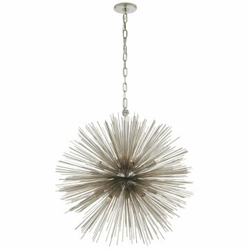 Strada  Chandelier in Polished Nickel by Visual Comfort Signature