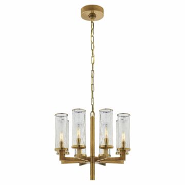 Liaison  Chandelier in Antique-Burnished Brass by Visual Comfort Signature