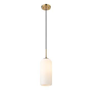 Z-Lite Monty 1-Light Pendant Light In Heritage Brass