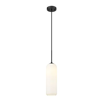 Z-Lite Monty 1-Light Pendant Light In Matte Black