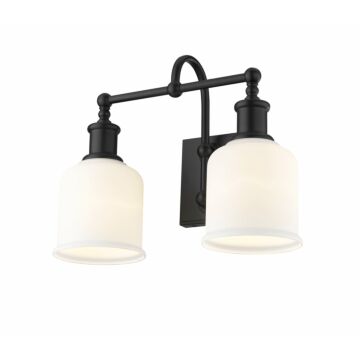 Z-Lite Bryant 2-Light Bathroom Vanity Light In Matte Black