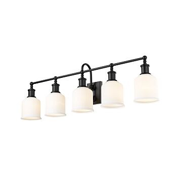 Z-Lite Bryant 5-Light Bathroom Vanity Light In Matte Black