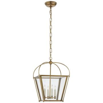 Riverside  Lantern in Antique-Burnished Brass by Visual Comfort Signature