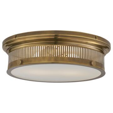 Alderly  Flush Mount in Antique-Burnished Brass by Visual Comfort Signature