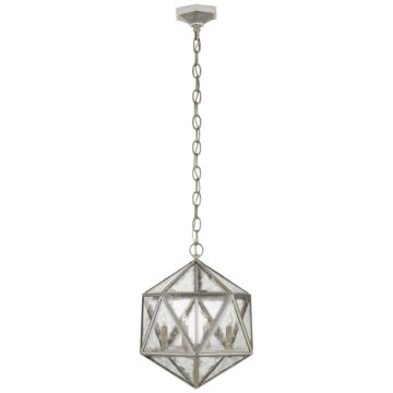 Zeno  Lantern in Burnished Silver Leaf by Visual Comfort Signature